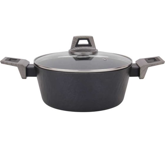 Кастрюля с крышкой AMERCOOK 24 см, серия rockstone AC0101105.24WP