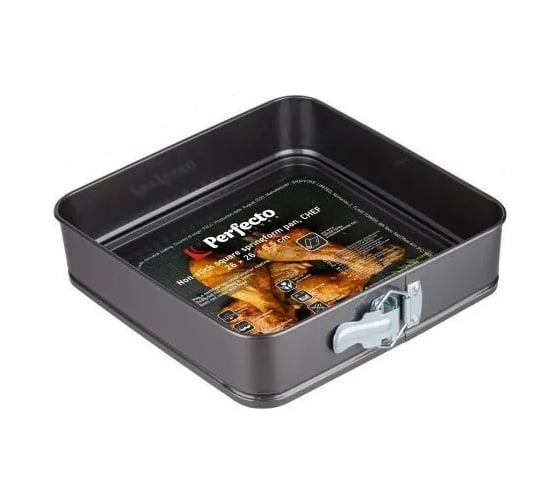форма для выпечки PERFECTO LINEA прямоугольная, разъемная, 26x26x6.5 см 16-262670 1