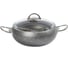 Кастрюля с стеклянной крышкой OMS collection 22x10 см, 3.5 л, с антипригарным покрытием, черный/медный 3141-22-Cp 1