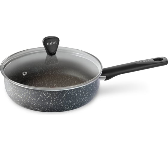 Сотейник TEFAL Natural Cook 04211224 d=24 см, с крышкой, серый (9100046099) 1682505