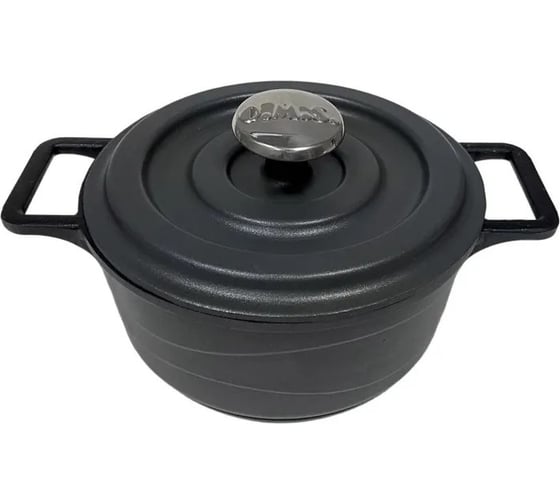 Кастрюля-омлетница с металлической крышкой OMS collection 14x6.3 см, 0.8 л, с антипригарным покрытием, антрацитовый 3722-ANTR 1