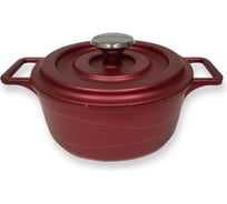 Кастрюля-омлетница с металлической крышкой OMS collection 14x6.3 см, 0.8 л, с антипригарным покрытием, красный 3722-Rd