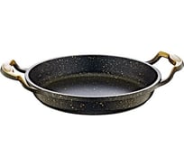 Омлетница без крышки OMS collection 18x4 см, 0.65 л, с антипригарным покрытием, черный/золотой 3248-18-Gd