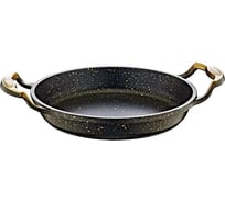 Омлетница без крышки OMS collection 20x4 см, 1 л, с антипригарным покрытием, черный/золотой 3248-20-Gd