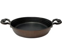 Омлетница OMS collection 1.5 л 22x5 см, с антипригарным покрытием, черный/медный 3294-22-Cp
