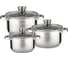 Набор посуды Bella Cucina 6 предметов, 1,3 л, 2,1 л, 3,1 л, нержавеющая сталь BC-2118 2118-BC 1