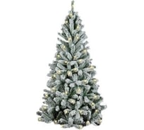 Ель Royal Christmas Flock Tree Promo Warm LED Hinged, 210 см 164210 LED