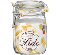 Герметичная банка для хранения Bormioli Rocco 1100 мл с бугельной прозрачной крышкой 12/504 Б0039810