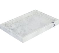 Поднос Bergenson Bjorn Marm, 28x20 см, белый мрамор BB000089