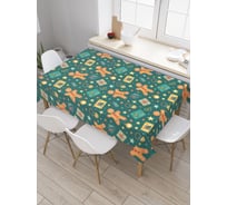 Прямоугольная водоотталкивающая скатерть на стол JoyArty "Рождественское настроение" 120x145 tcox_427907_120x145