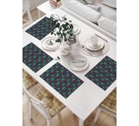 Салфетки на стол для сервировки JOYARTY прямоугольные, плейсмат "Дракон с подарком" , 32x46 см, в комплекте 4шт. np_427879