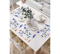 Салфетки на стол для сервировки JOYARTY прямоугольные, плейсмат "С Новым Годом" , 32x46 см, в комплекте 4шт. np_427894