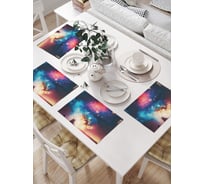 Салфетки на стол для сервировки JOYARTY прямоугольные, плейсмат "Салют зимой" , 32x46 см, в комплекте 4шт. np_427874