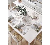 Салфетки на стол для сервировки JOYARTY прямоугольные, плейсмат "Атмосфера рождества" , 32x46 см, в комплекте 4шт. np_427886