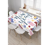 Прямоугольная водоотталкивающая скатерть на стол JoyArty С Новым Годом 145x180 tcox_427894_180x145