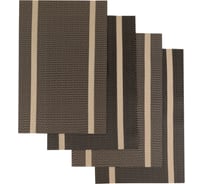 Сервировочная салфетка IHome черная с золотом, 45x30 см, 4 шт. ST000301-3-4