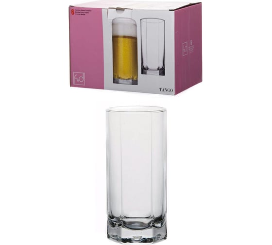 Стакан Pasabahce F&D 440 мл 6 шт. ТАНГО 42949 1