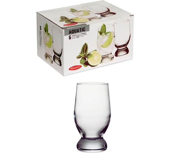 Стакан Pasabahce PSB 220 мл 6 шт. АКВАТИК 42972 1
