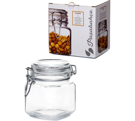 Банка Pasabahce PSB 740 мл КРЕМЛИН с крышкой и метал.замком 97624