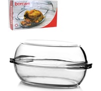 Лоток овальный с крышкой Pasabahce PSB V 2850+2850 мл BORCAM 59072 GB