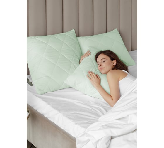 Подушка Guten Morgen стеганая, бамбук, микрофибра, Bamboo dream, 68x68 см ПстмБД-68-68
