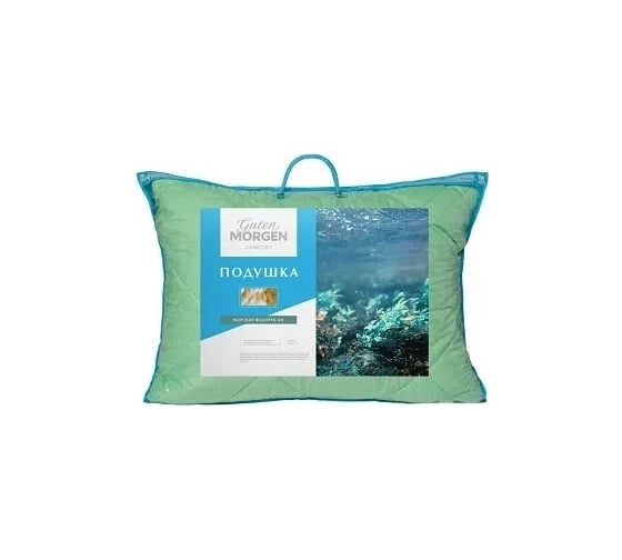 Подушка Guten Morgen стеганая, морские водоросли, микрофибра, El Sandalo, 50x70 см ПСМВ-50-70