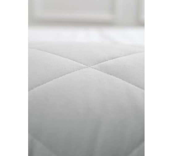 Подушка Guten Morgen стеганая, холлофайбер, микрофибра, Softt, серый, 50x70 см ПСССер-50-70