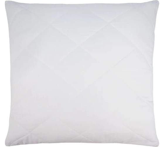 Подушка Guten Morgen стеганая, холлофайбер, микрофибра, Soft comfort, 68x68 см ПССНП-68-68 1