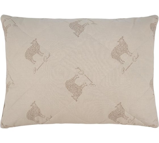 Подушка Guten Morgen стеганая, шерсть овечья, поплин, Standard Woolly, 50x70 см ПсСВ-п-50-70