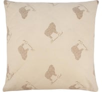 Подушка Guten Morgen стеганая, шерсть мериноса, поплин, Standard Merino, 68x68 см ПсСМ-п-68-68