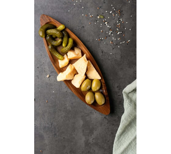 Сервировочное блюдо TAVOLONE «Serpiano», акация, 29,5х9,6х2 см 806793330791