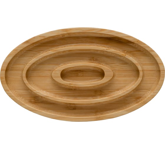 Секционная менажница TAVOLONE «Улитка», бамбук, 19,5х11х2 см 806698284888