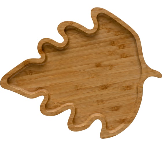 Секционная менажница TAVOLONE «Лист», бамбук, 24,5х20х1,5 см 806522924844