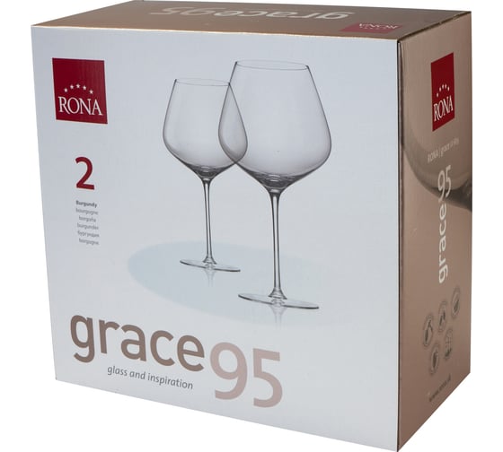 Набор бокалов для вина RONA Grace 950 мл, 2шт 806613290743