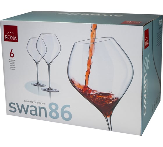 Набор бокалов для вина RONA Swan 860 мл, 6 шт 806722656776