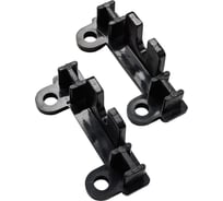 Торцевая заглушка 2-х полосного профиля Эскар, черный, 1 пара, арт. 240439