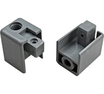 Торцевая заглушка однополосного усиленного профиля Эскар, серый, 1 пара, арт. 240433