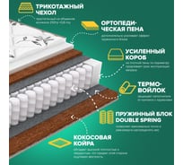 Матрас Sleeptek Duplex FoamStrong Cocos 80*200 SDFSC-00022-2112