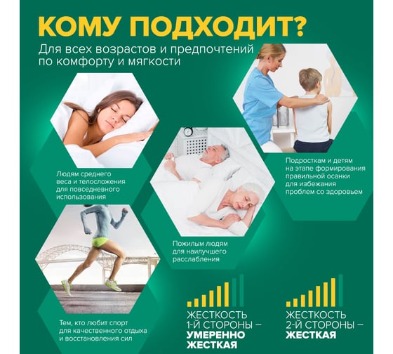 Матрас Sleeptek Duplex SoftStrong Cocos 80*190 SDSSC-00035-2029