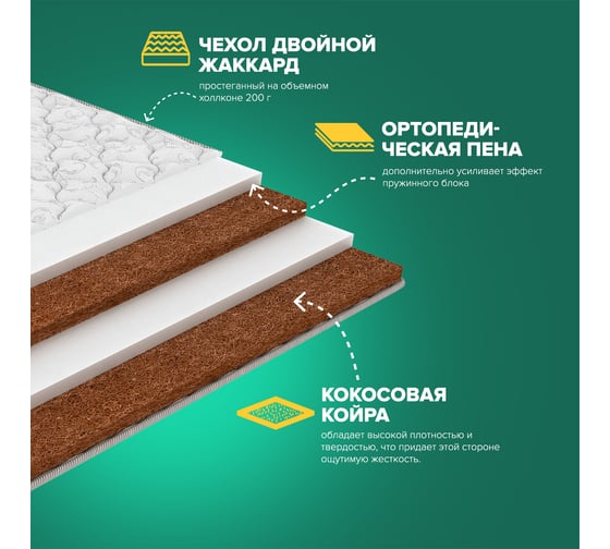 Матрас Sleeptek Total FoamCocos8 mix 160*190 STFC8mix-00169-3349
