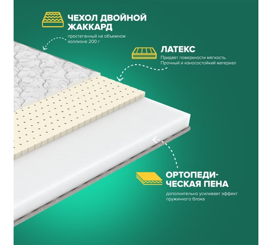 Матрас Sleeptek Roll LatexFoam 6 160*190 SRLF6-00148-3943