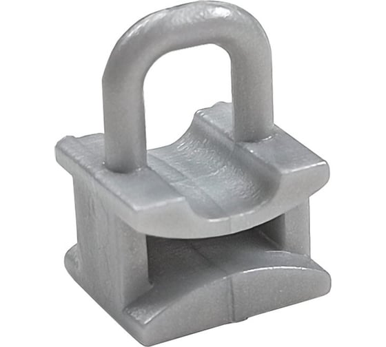 Шторный крючок с бегунком Эскар прозрачный/серый, 50 шт., арт. 240442