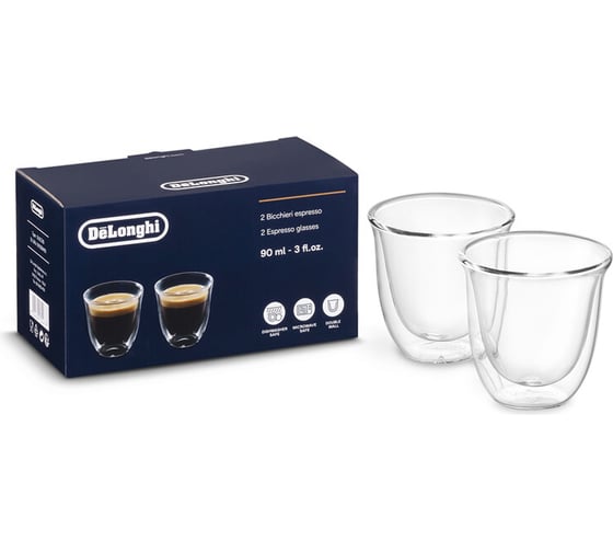 Набор чашек DeLonghi DLSC310 ESPRESSO 90 ML DLMVE 2 шт 5513284151