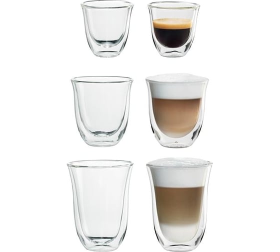 Набор чашек DeLonghi DLSC302 Glasses Set 6 шт 5513284451