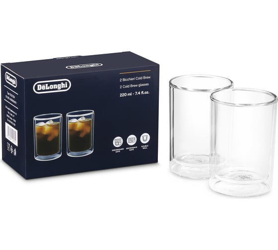 Набор чашек DeLonghi DLSC324 Cold Brew SMALL, 2 шт AS00004171 1