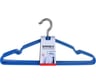 Вешалки-плечики BRABIX Стандарт размер 48-50, комплект 10 шт, металл/ПВХ, перекладина, цвет синий 601166
