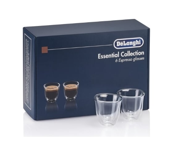 Набор чашек DeLonghi Espresso Glasses Set 6 шт 5513296651 1