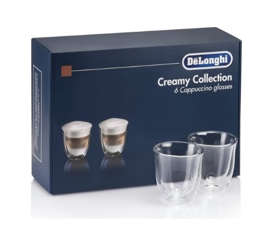Набор чашек DeLonghi Cappuccino Glasses Set 6 шт 5513296661 1