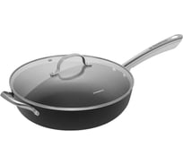 Глубокая сковорода MAUNFELD howard из облегченного чугуна, со стеклянной крышкой, 30 см MDP30LCL15