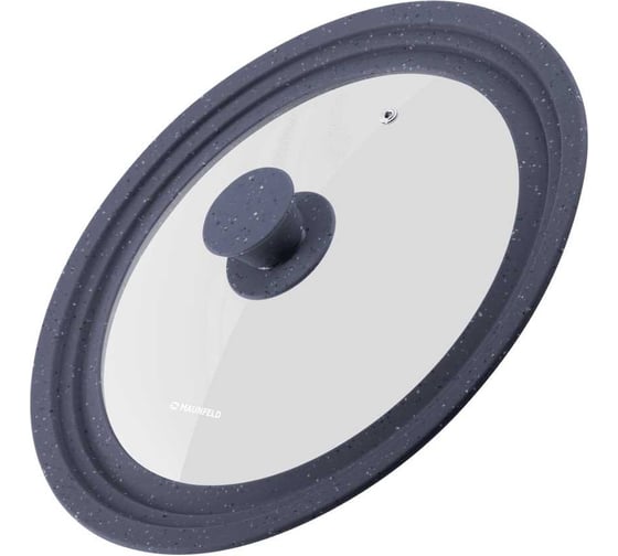 Универсальная крышка MAUNFELD optimum с силиконовым ободком и ручкой, 24/26/28 см MGL2468SMDG